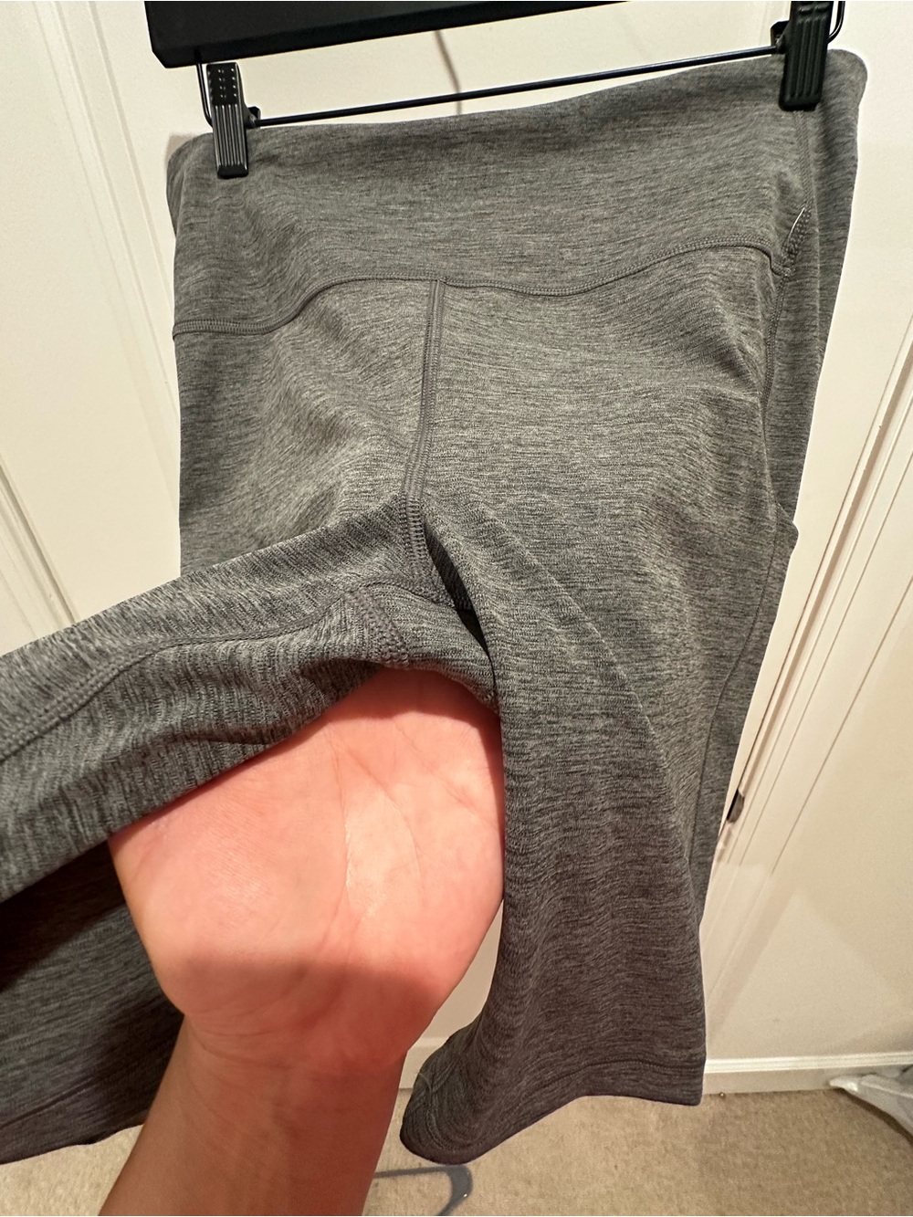 Athleta Ultimate Stash Pocket 9” Biker Shorts | Charcoal Gray | L - Picture 5 of 5